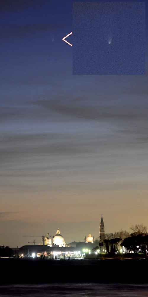 Cometa PanStarrs su Venezia --  Maurizio Eltri 